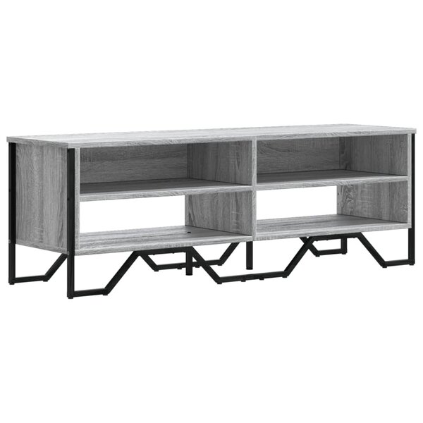 vidaXL Meuble TV sonoma gris 122x34x41 cm bois d'ingénierie