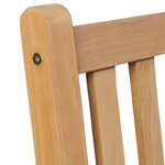 vidaXL Chaises de jardin lot de 2 et coussins gris Bois de teck massif
