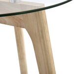 vidaXL Ensemble de tables d'appoint 2 Pièces Verre trempé