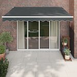 vidaXL Auvent rétractable anthracite 3x2 5 m tissu et aluminium