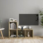 vidaXL Meubles TV 2 Pièces Chêne sonoma 72x35x36 5 cm Bois d'ingénierie