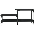 vidaXL Table basse noir 100x50 5x45 cm bois d'ingénierie