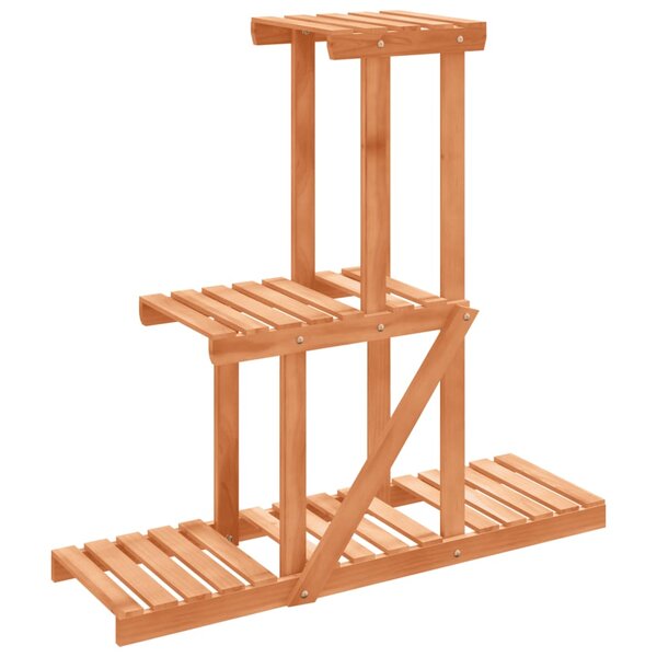 vidaXL Support à fleurs 81x25x75 5 cm bois massif de sapin