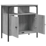 vidaXL Armoire lavabo de salle de bain sonoma gris 60x30x60 cm