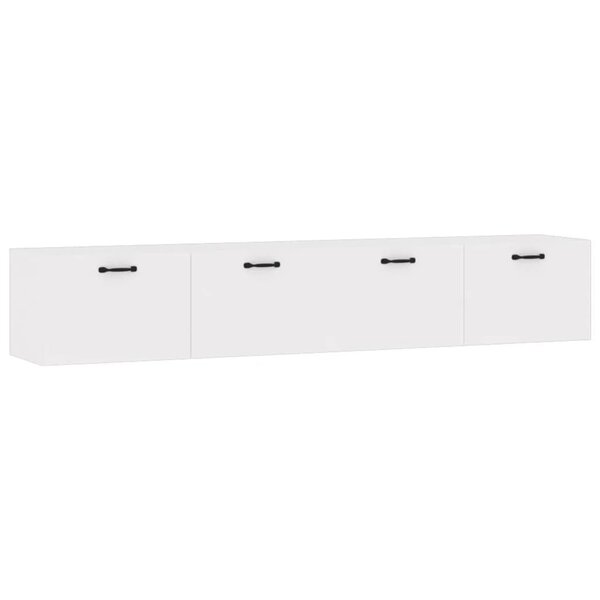 vidaXL Armoires murales 2 Pièces Blanc 100x36 5x35 cm Bois d'ingénierie