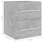 vidaXL Armoire d'évier Gris béton 41x38 5x48 cm Aggloméré