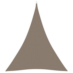 vidaXL Voile de parasol tissu oxford triangulaire 5x7x7 m taupe