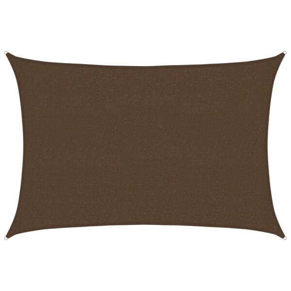 vidaXL Voile d'ombrage 160 g/m² Marron 2 5x3 5 m PEHD