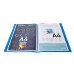Protège-documents En Polypropylène Souple Opak 160 Vues - A4 - Bleu Clair - X 8 - Exacompta