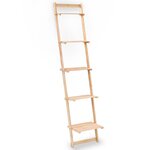 vidaXL Étagère murale échelle bois de cèdre 41 5 x 30 x 176 cm