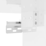 vidaXL Meuble TV mural Blanc brillant 40x34 5x40 cm