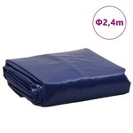 vidaXL Bâche bleu Ø 2 4 m 650 g/m²