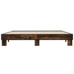 vidaXL Cadre de lit sans matelas chêne fumé 180x200 cm