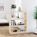 vidaXL Bibliothèque/Séparateur de pièce 80x30x103 5 cm pin massif