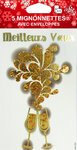 LOT 5 Cartes Meilleurs Vœux + 5 Enveloppes 4x9cm