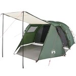 vidaXL Tente de camping tunnel 4 personnes vert imperméable