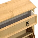vidaXL Armoire à chaussures Corona 99x32x138 cm bois de pin massif