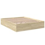 vidaXL Cadre de lit sans matelas chêne sonoma 160x200 cm
