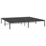 vidaXL Cadre de lit métal noir 200x200 cm