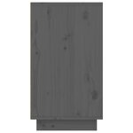 vidaXL Armoire à chaussures Gris 110x34x61 cm Bois de pin massif