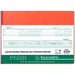 Journal de recettes et dépenses des professions libérales, 80 pages, 27 x 38 cm