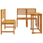 Ensemble de jardin 4 pièces en acacia