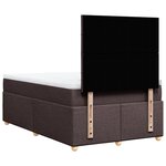 vidaXL Sommier à lattes de lit avec matelas Marron foncé 120x200 cm