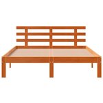 vidaXL Cadre de lit sans matelas cire marron 120x200cm bois pin massif