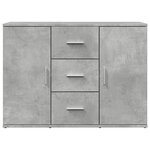 vidaXL Buffet gris béton 90 5x29 5x65 cm bois d'ingénierie