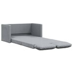vidaXL Canapé-lit 2 en 1 gris clair 112x174x55 cm tissu