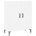 vidaXL Buffet haut Blanc 69 5x34x180 cm Bois d'ingénierie