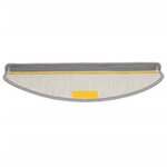 vidaXL Tapis d'escalier 15 Pièces gris 65x21x4 cm