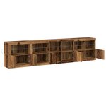 vidaXL Buffet avec Éclairages LED Bois Ancien 283x37x67 cm