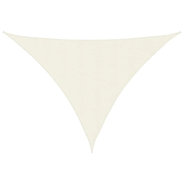 vidaXL Voile de parasol tissu oxford triangulaire 4x5x5 m crème