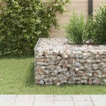 vidaXL Lit surélevé cube à gabion Fil d'acier 50x50x50 cm