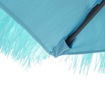 vidaXL Parasol de jardin avec mât en acier bleu 223x223x213 cm