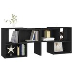 vidaXL Meuble TV Noir 104x30x52 cm Bois d'ingénierie