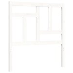 vidaXL Cadre de lit sans matelas blanc bois massif