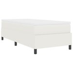 vidaXL Lit Box Spring avec Matelas Crème 90x200 cm Tissu en Corduroy