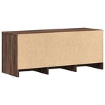vidaXL Meuble TV avec LED chêne marron 97x34x40 cm bois d'ingénierie
