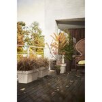 Planteur - Bac à plantes avec roues pour terrasse - 51 L - 70 cm - Blanc