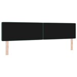 vidaXL Tête de lit LED capitonnée à boutons en cristal verte foncée 100 cm en velours