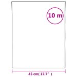 vidaXL Film pour fenêtre dépoli design à rayures 45x1000 cm PVC
