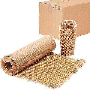 2 rouleaux de papier kraft en nid d’abeille 40cm  x100m linéaires