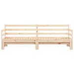 vidaXL Lit de jour et lit gigogne sans matelas 80x200 cm bois massif