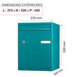 Boite à colis atout 1 porte vert 6033 b