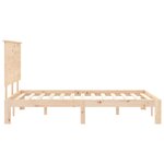vidaXL Cadre de lit avec tête de lit 140x190 cm bois massif