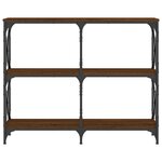 vidaXL Table console chêne marron 100x28x80 5 cm bois d'ingénierie