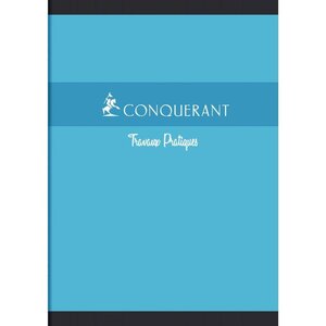 Cahier 21x29,7 (A4) 48 pages seyès 70g + 48 pages unies 120g travaux pratiques piqure