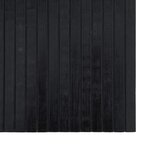 vidaXL Tapis rectangulaire noir 100x500 cm bambou